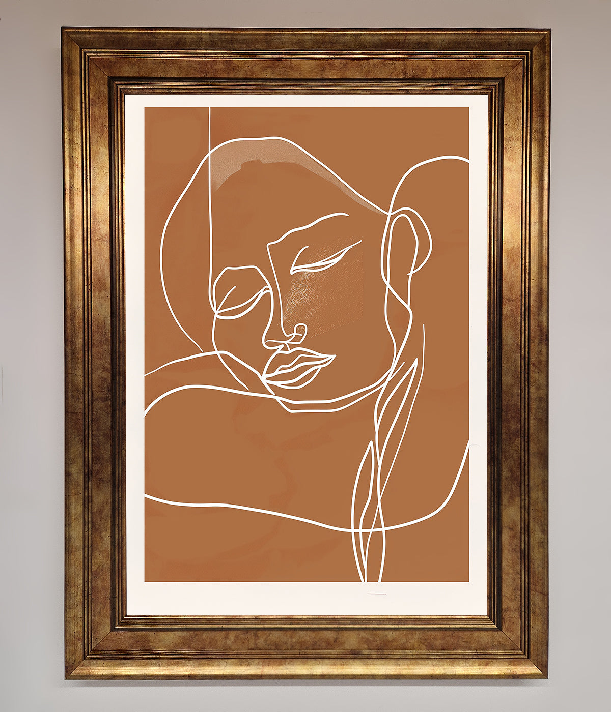 Sepia Lines Framed Wall Art print