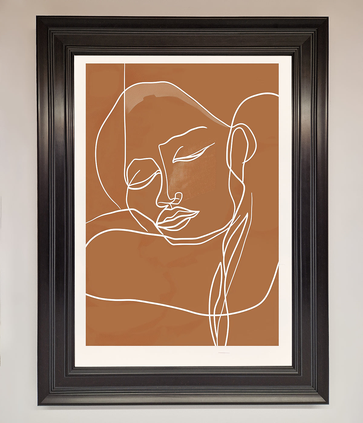 Sepia Lines Framed Wall Art print