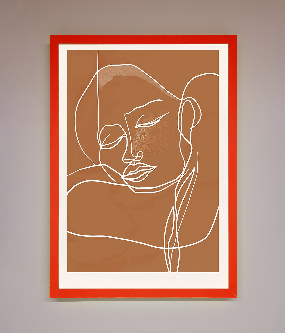 Sepia Lines Framed Wall Art print