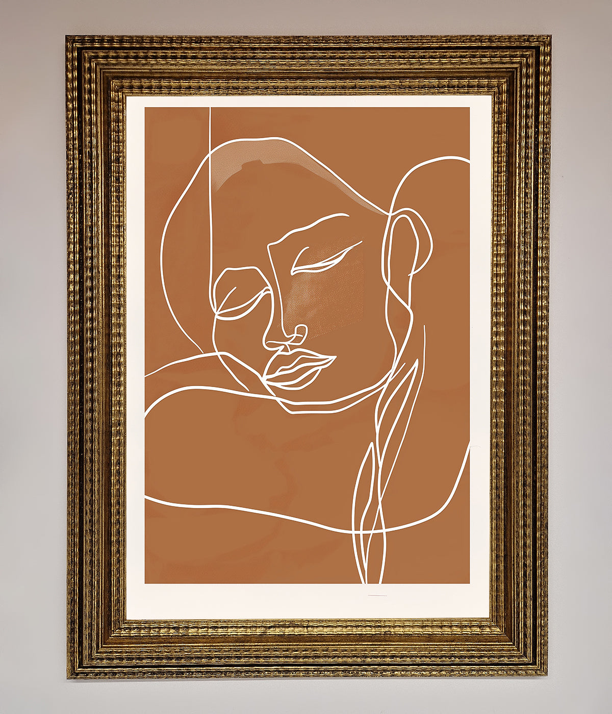 Sepia Lines Framed Wall Art print