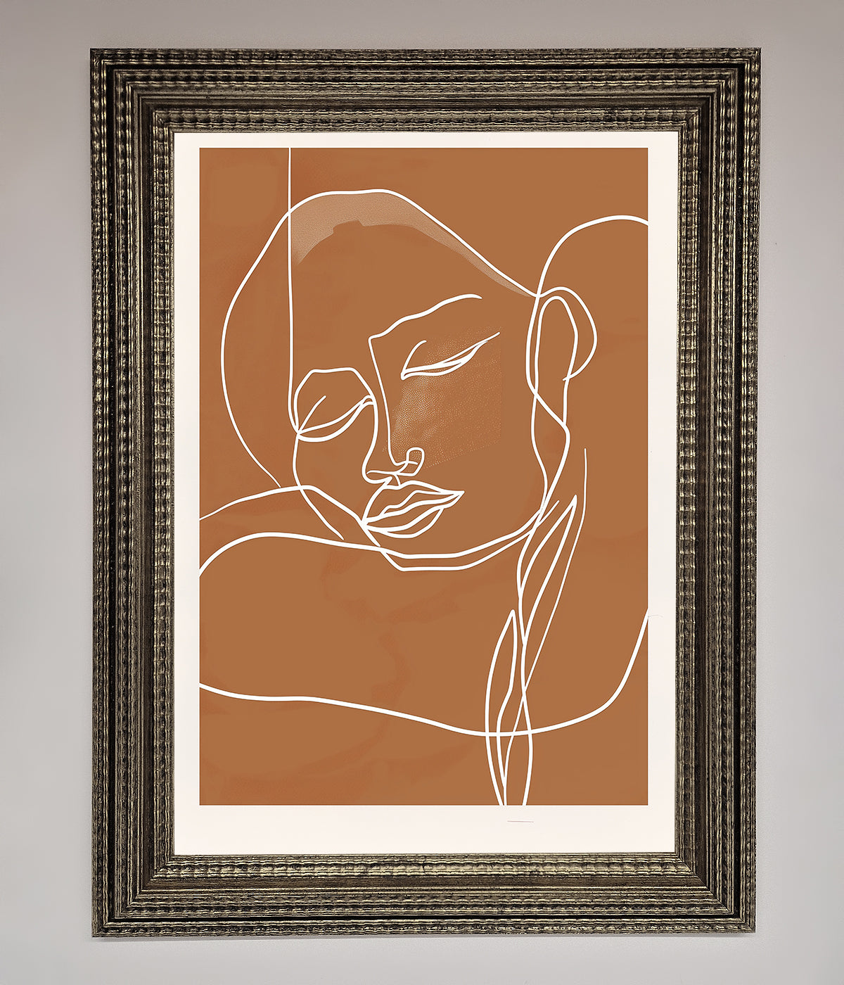 Sepia Lines Framed Wall Art print