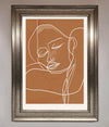 Sepia Lines Framed Wall Art print