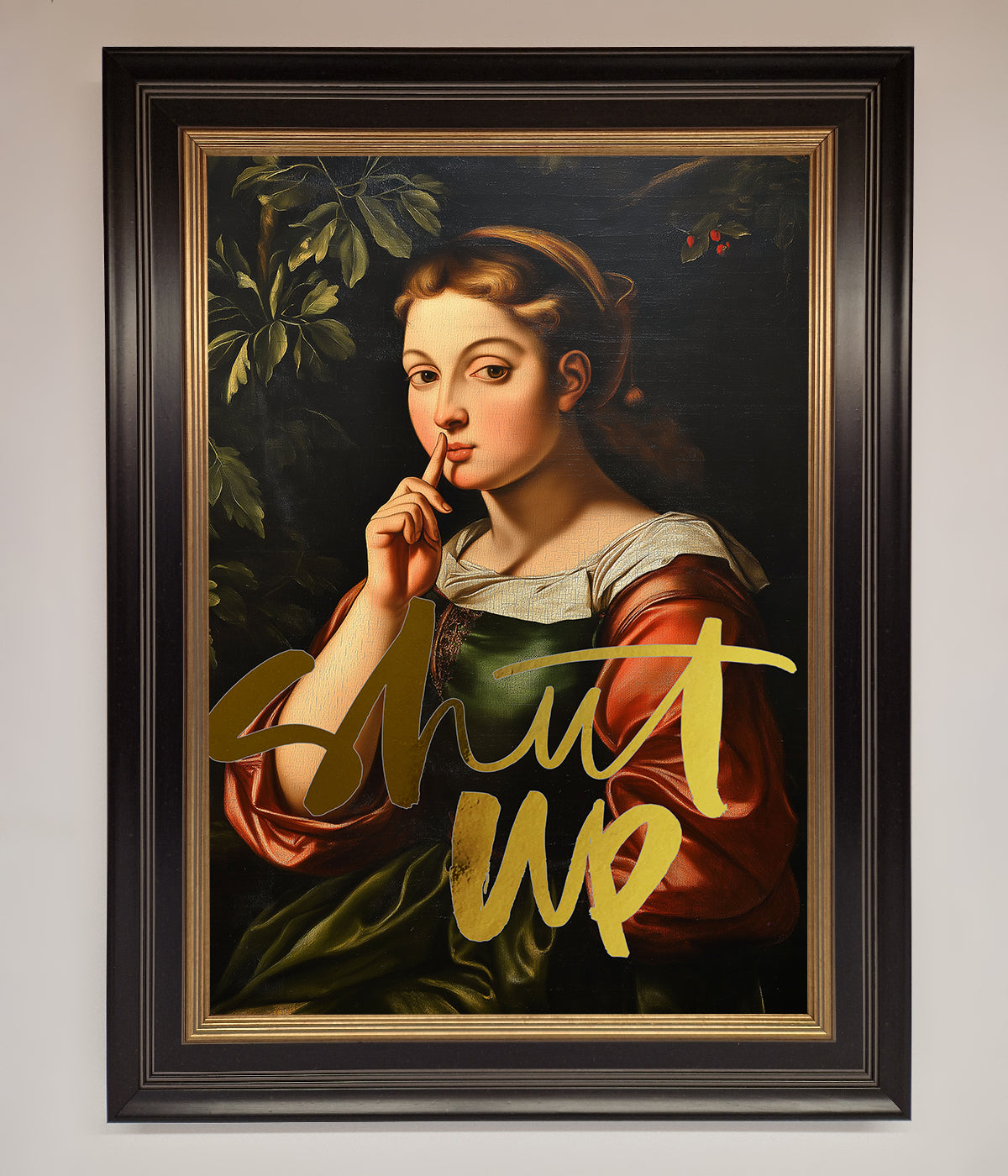 Shutup Foil Print print