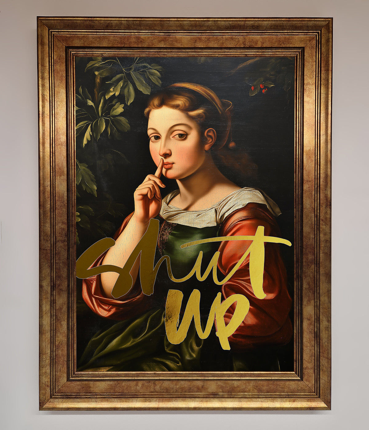 Shutup Foil Print print