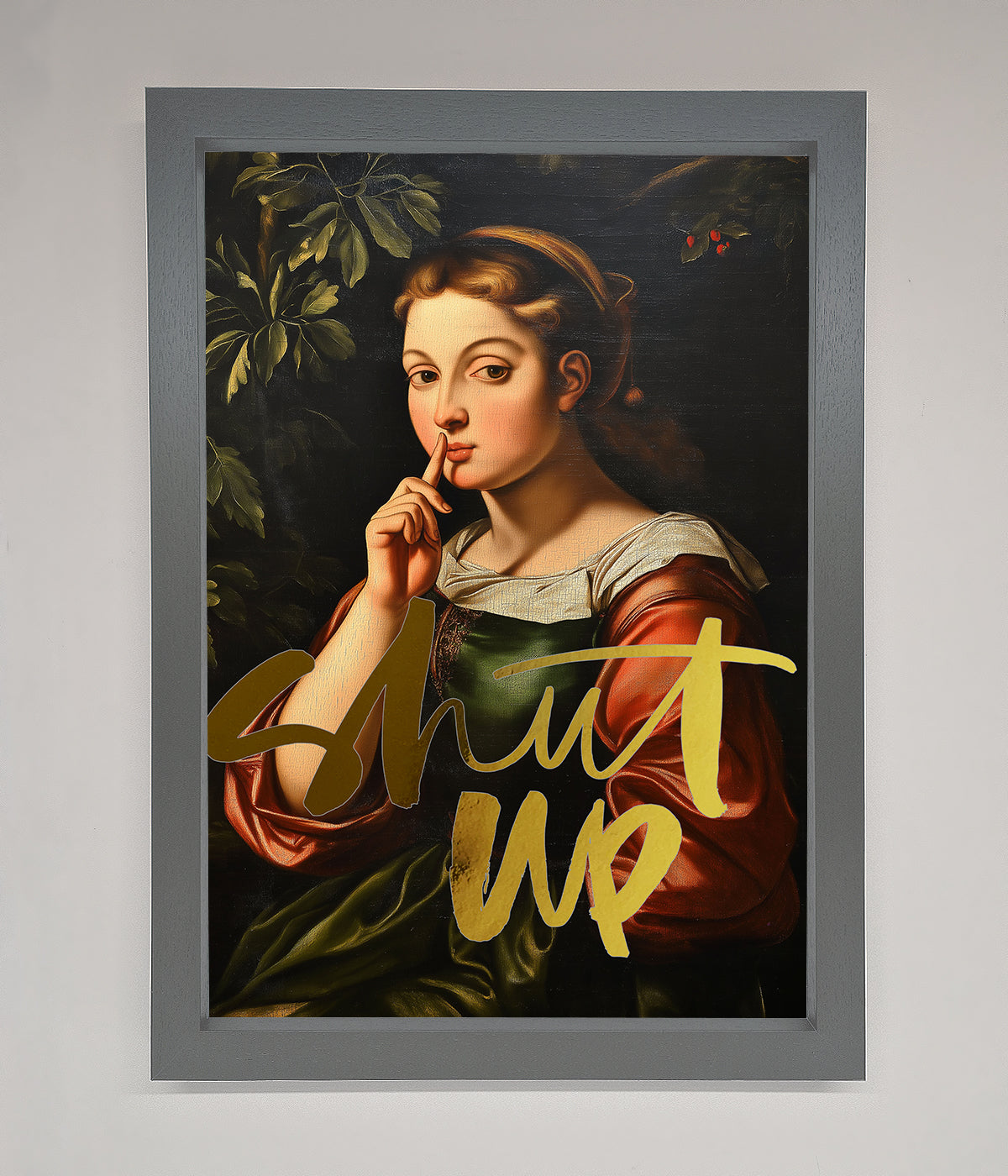 Shutup Foil Print print