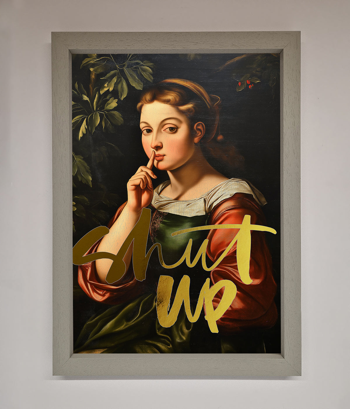 Shutup Foil Print print