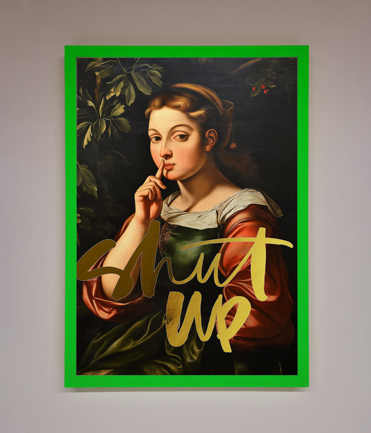 Shutup Foil Print print