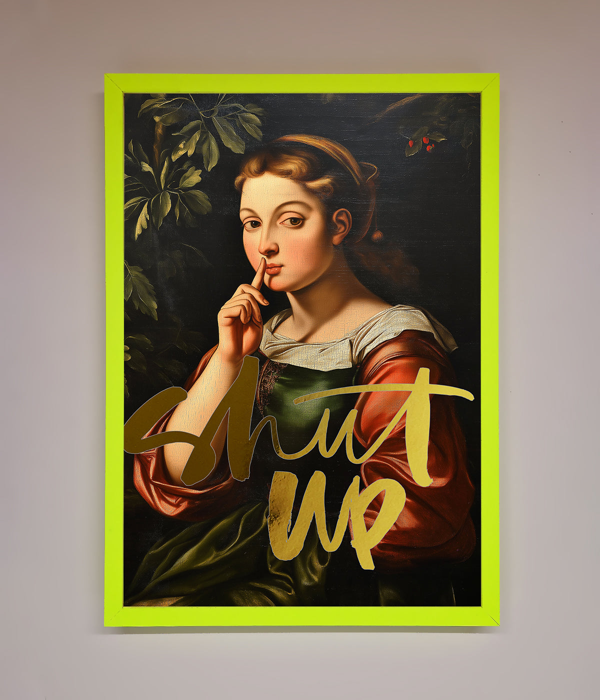 Shutup Foil Print print