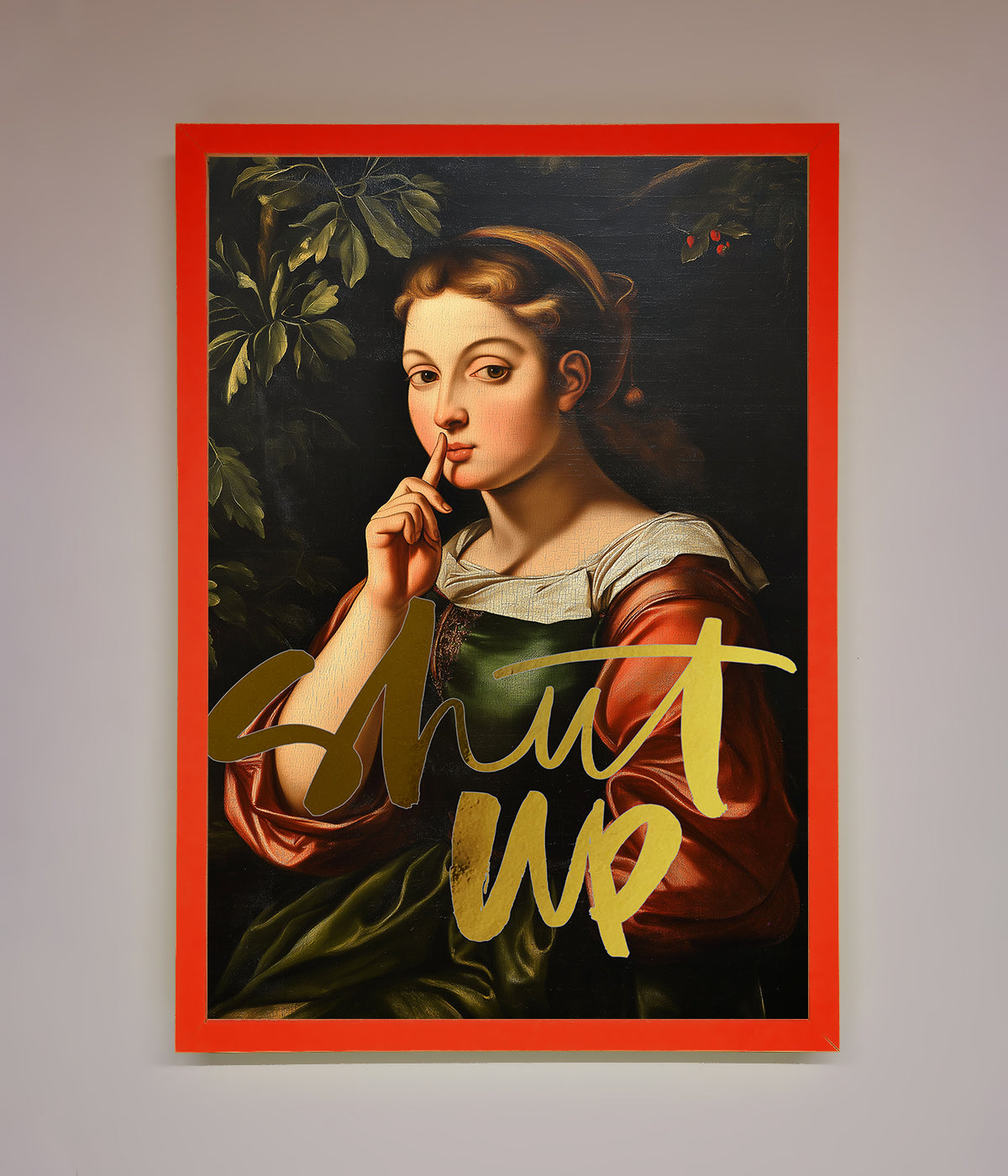 Shutup Foil Print print