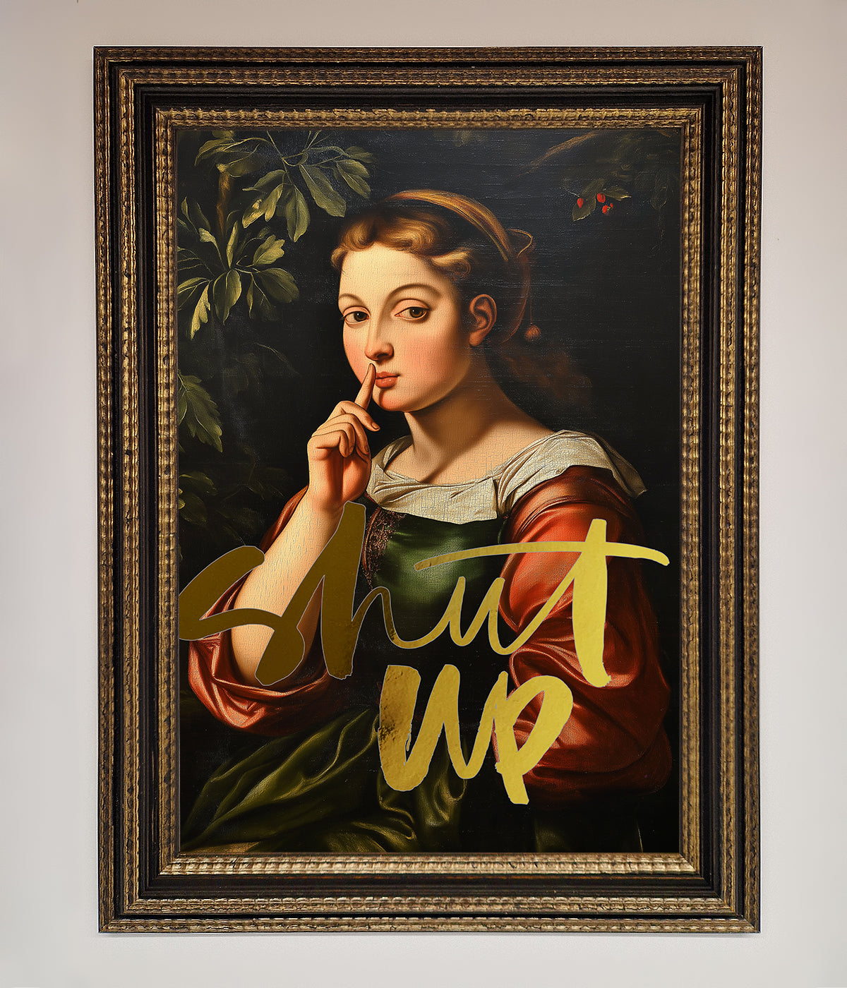 Shutup Foil Print print