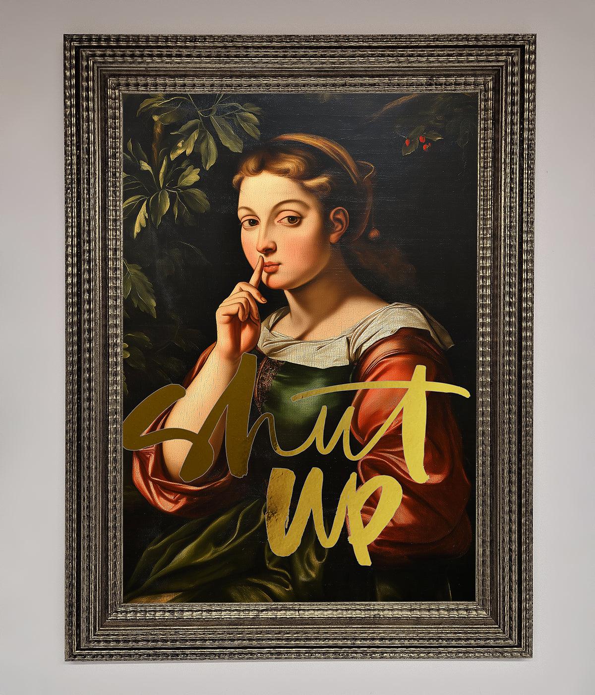 Shutup Foil Print print