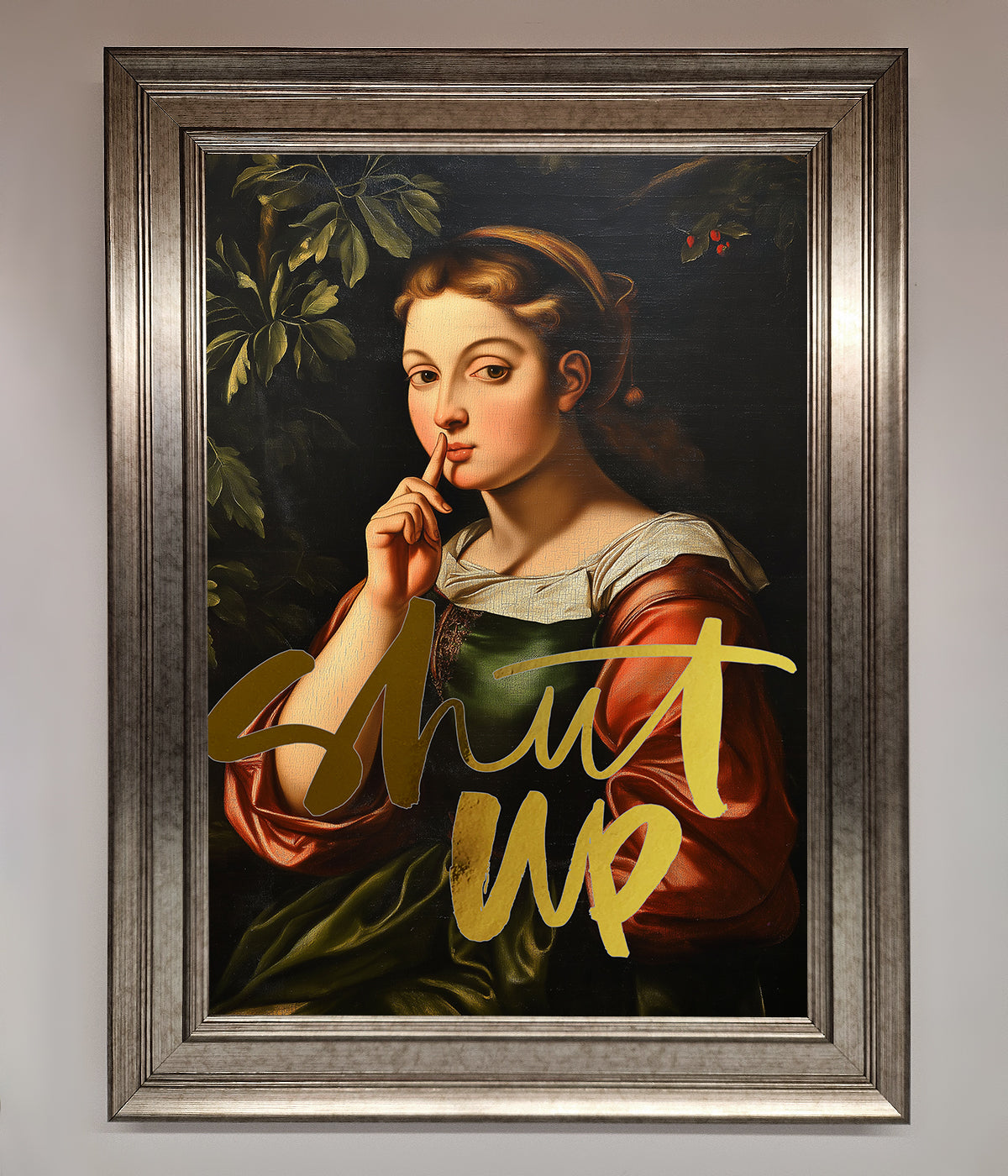 Shutup Foil Print print