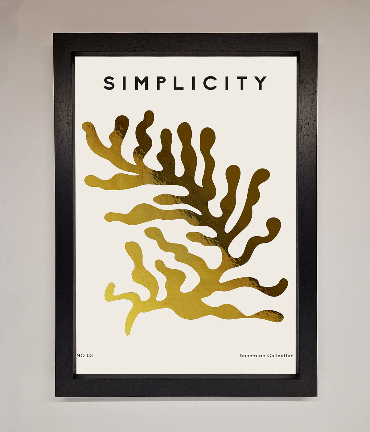 Simplicity Plant Foil Print print