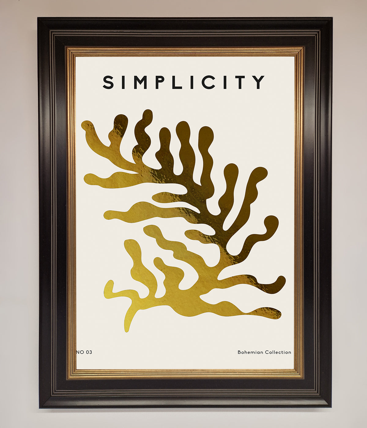 Simplicity Plant Foil Print print