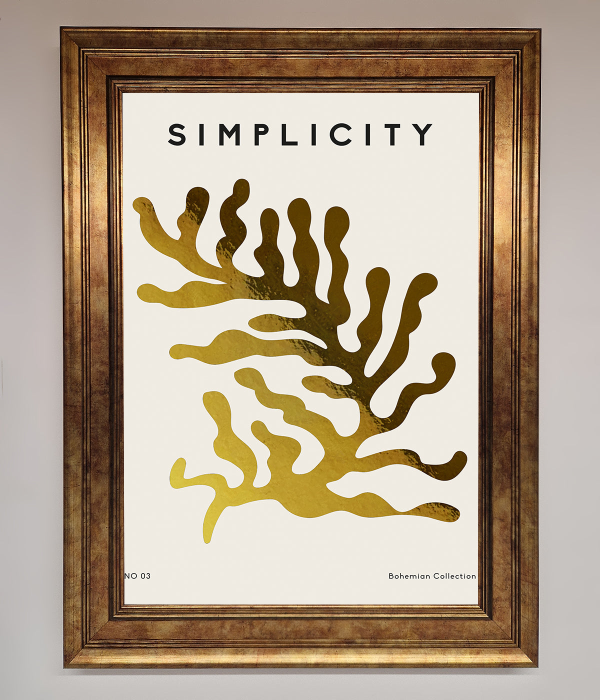 Simplicity Plant Foil Print print