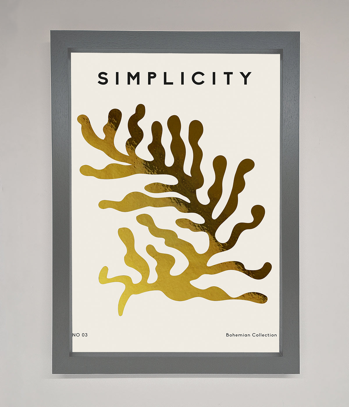 Simplicity Plant Foil Print print