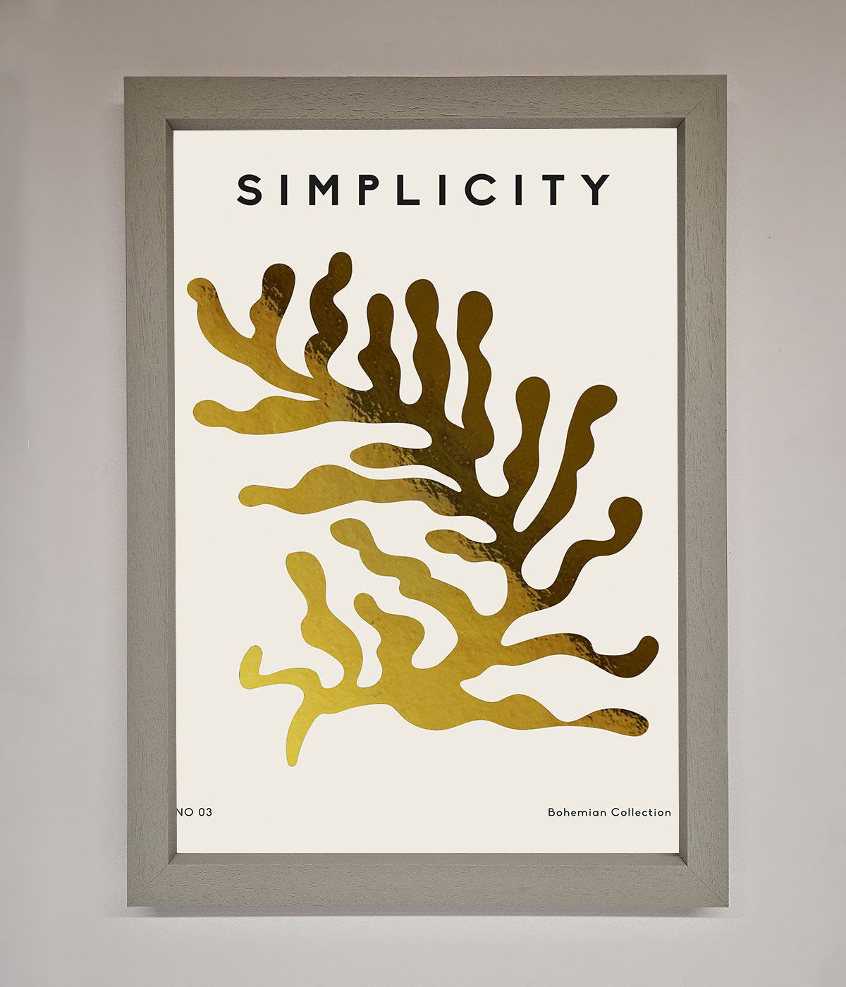 Simplicity Plant Foil Print print