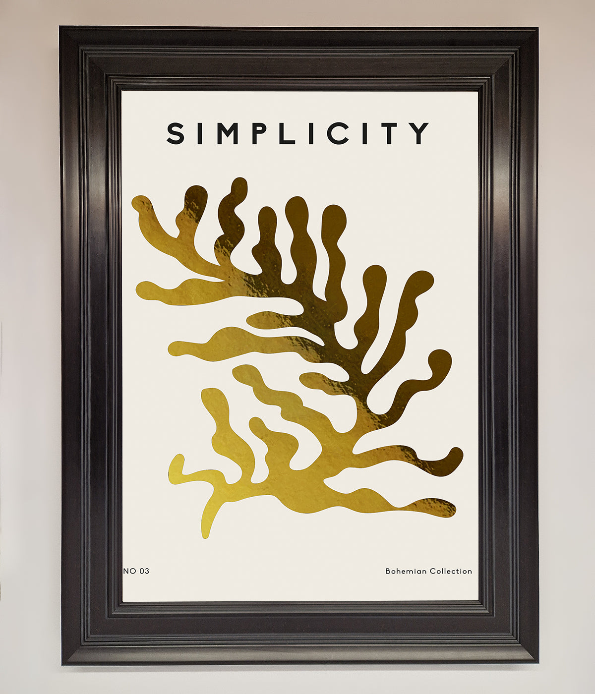 Simplicity Plant Foil Print print