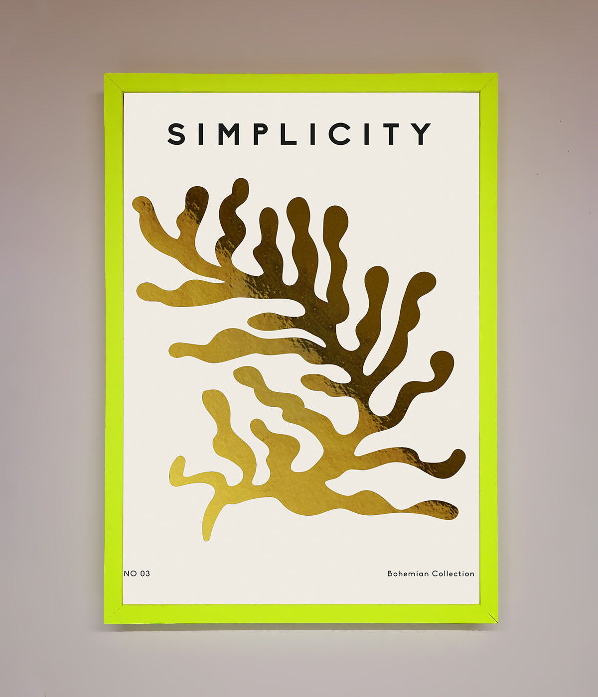 Simplicity Plant Foil Print print