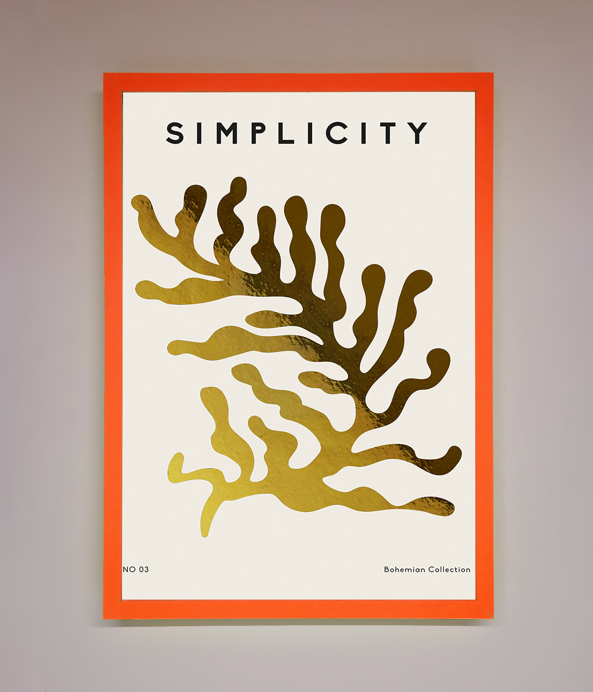 Simplicity Plant Foil Print print