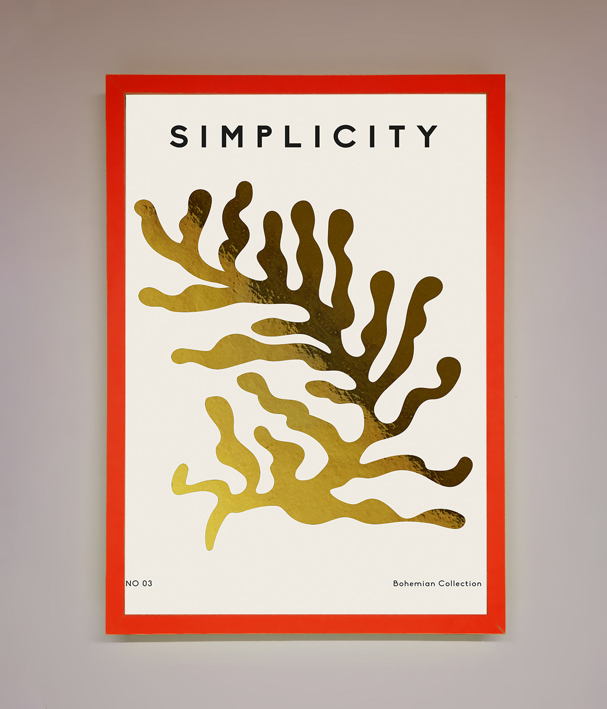 Simplicity Plant Foil Print print