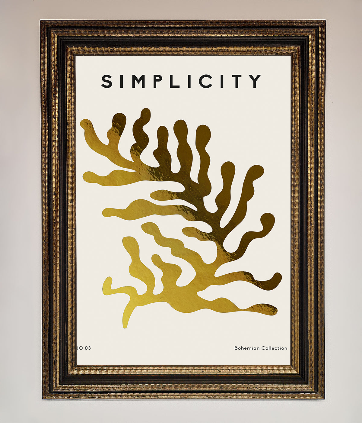 Simplicity Plant Foil Print print