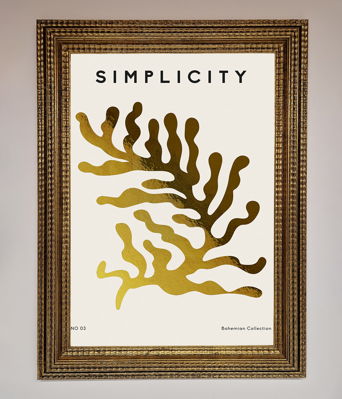 Simplicity Plant Foil Print print