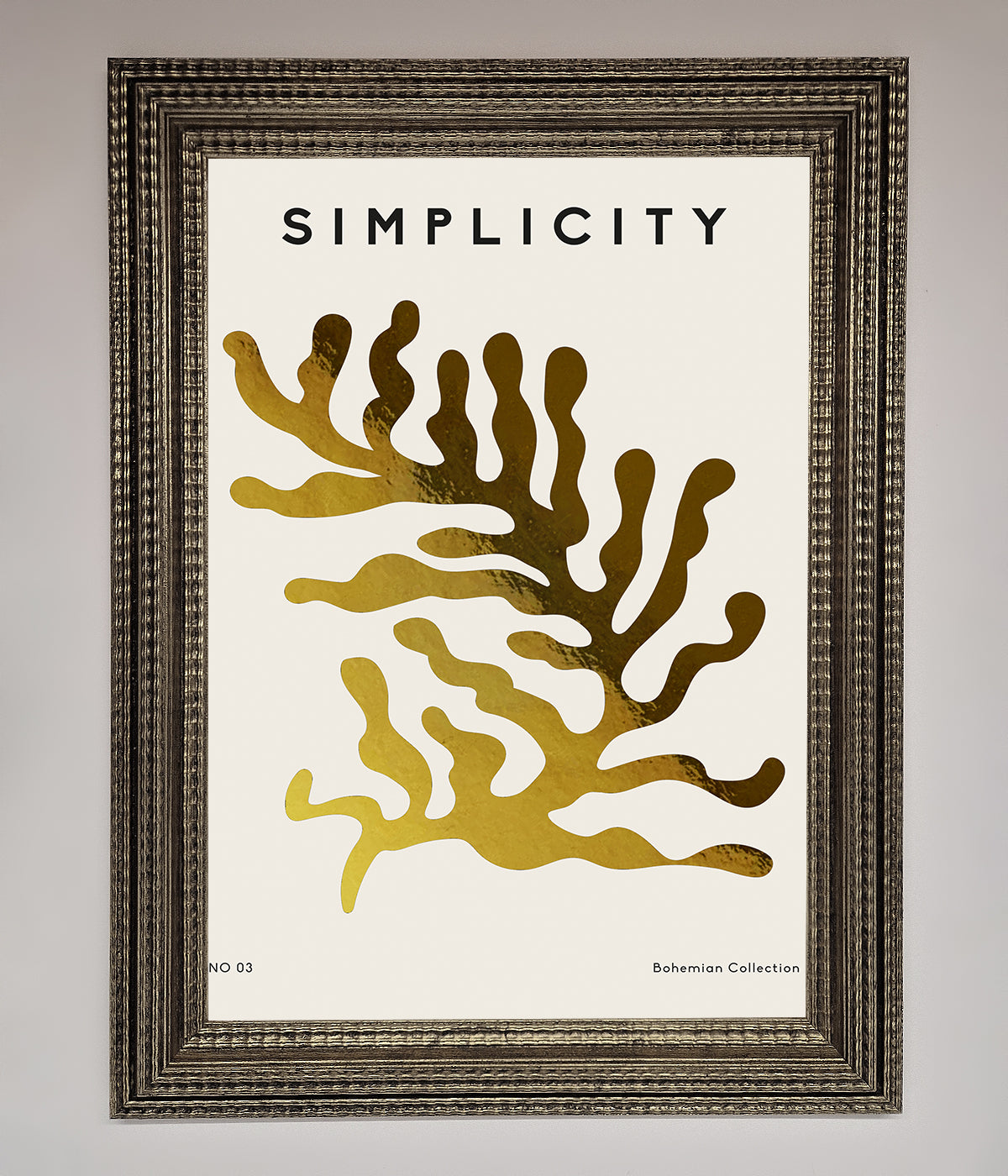 Simplicity Plant Foil Print print