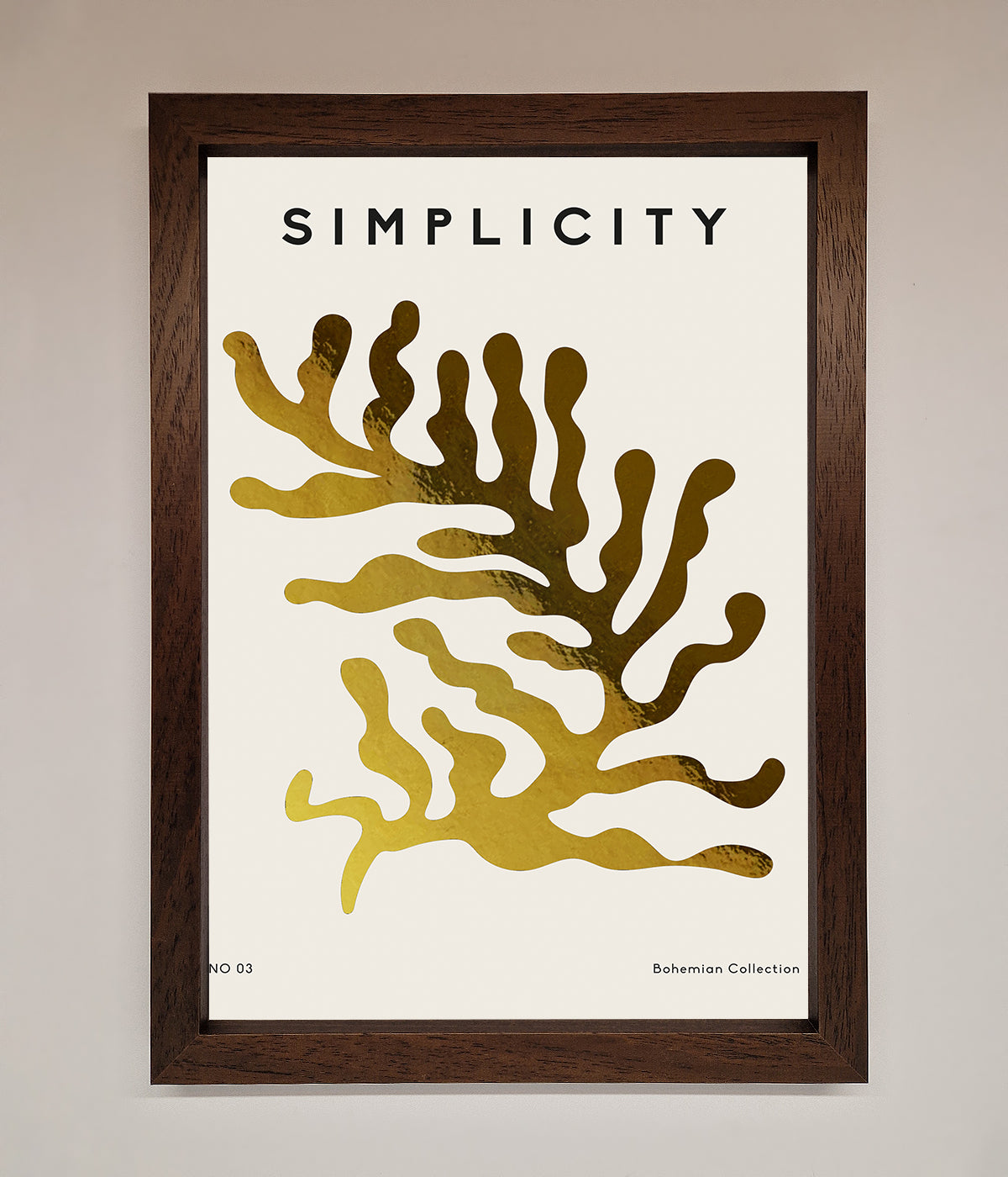 Simplicity Plant Foil Print print