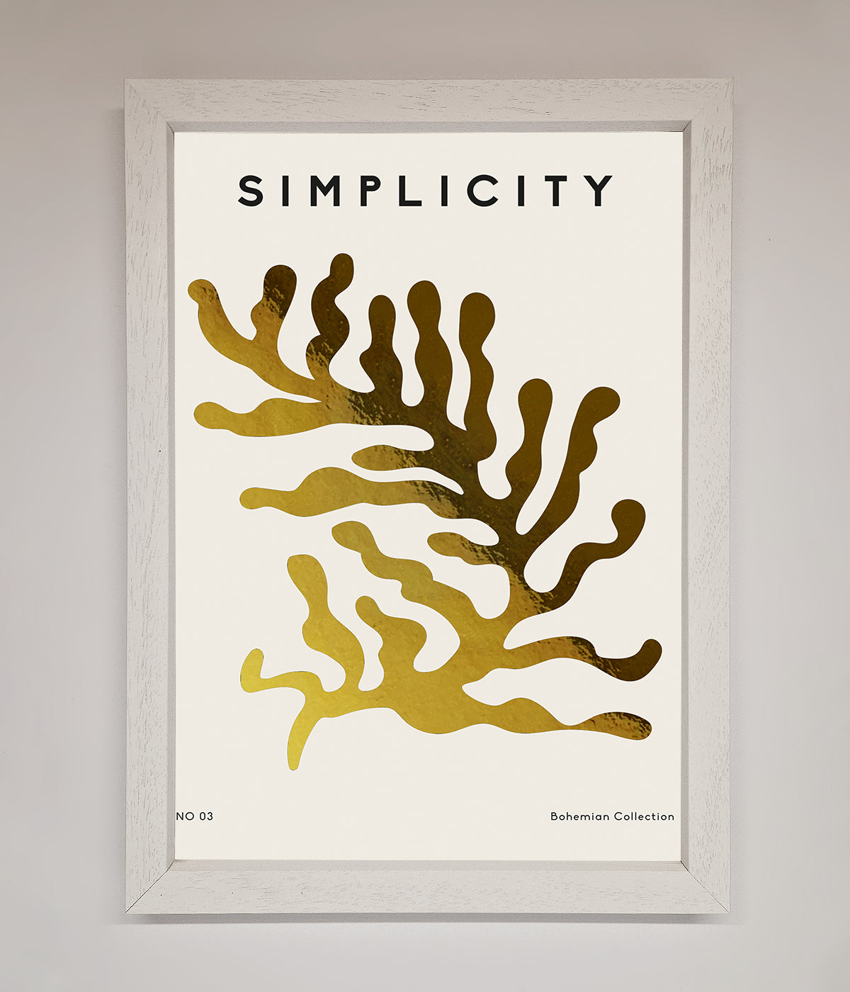 Simplicity Plant Foil Print print