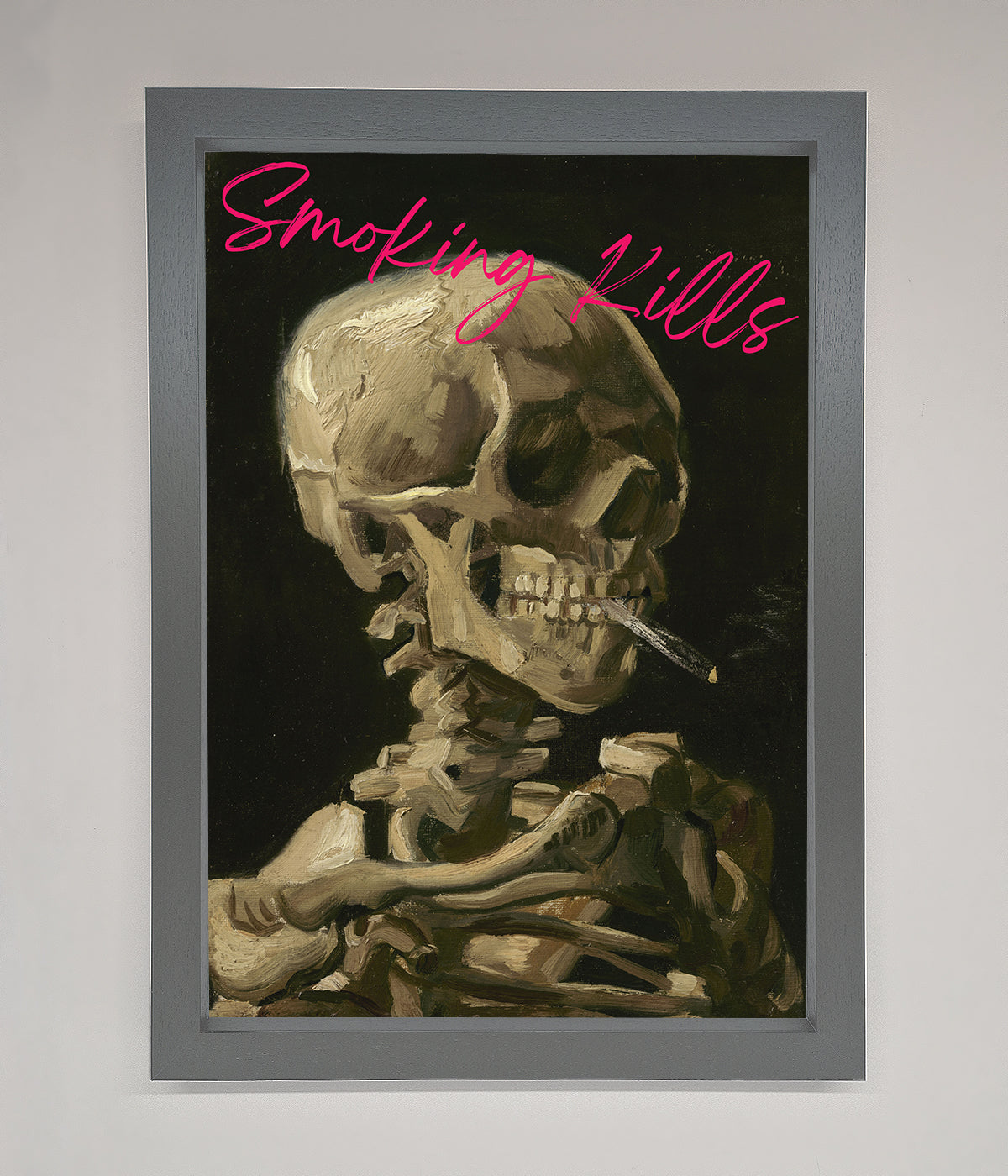 Smoking Kills Framed Wall Art print