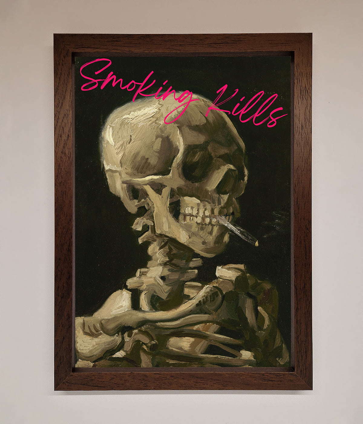 Smoking Kills Framed Wall Art print