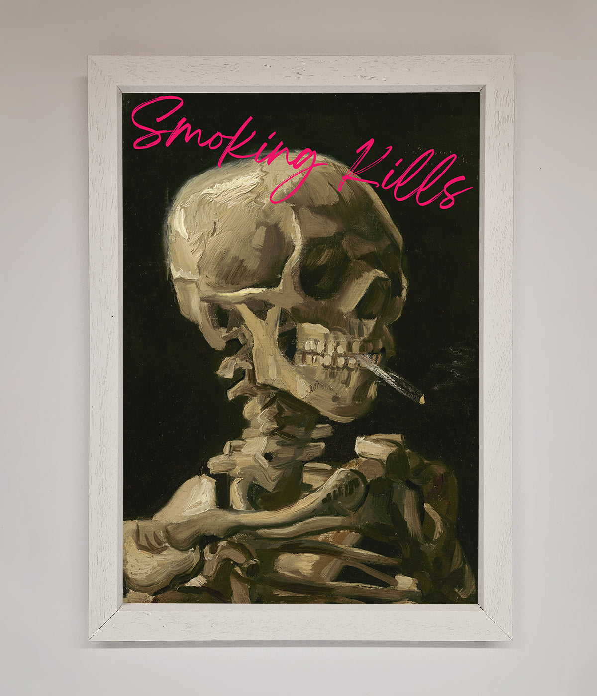 Smoking Kills Framed Wall Art print