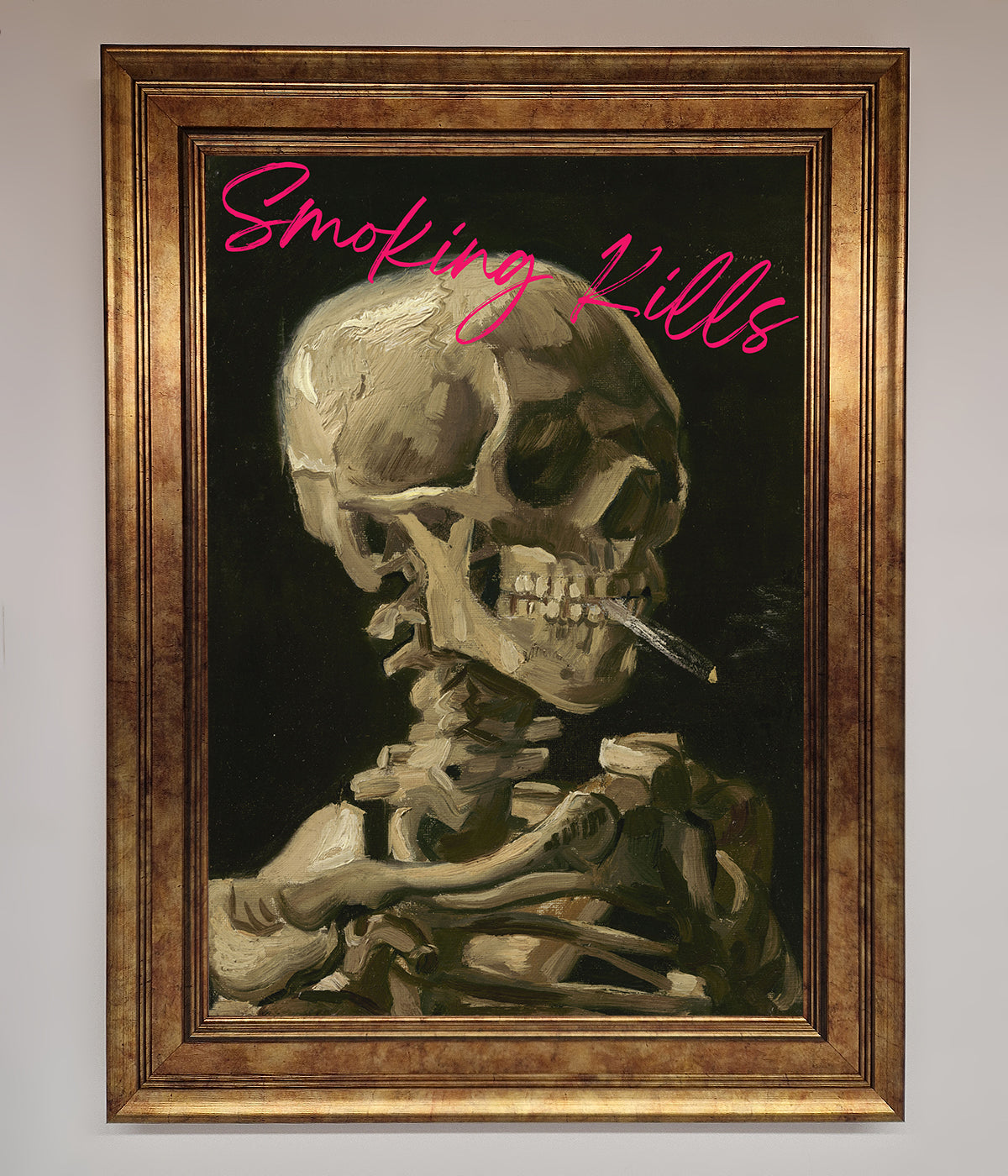 Smoking Kills Framed Wall Art print