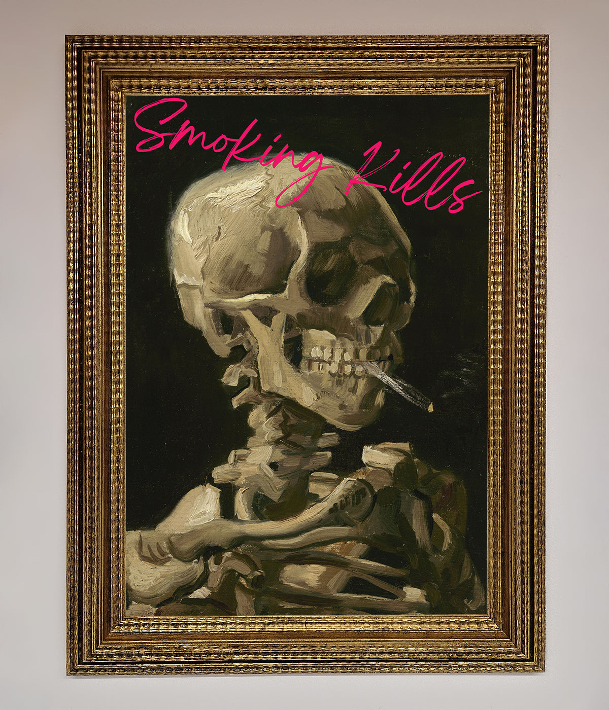 Smoking Kills Framed Wall Art print