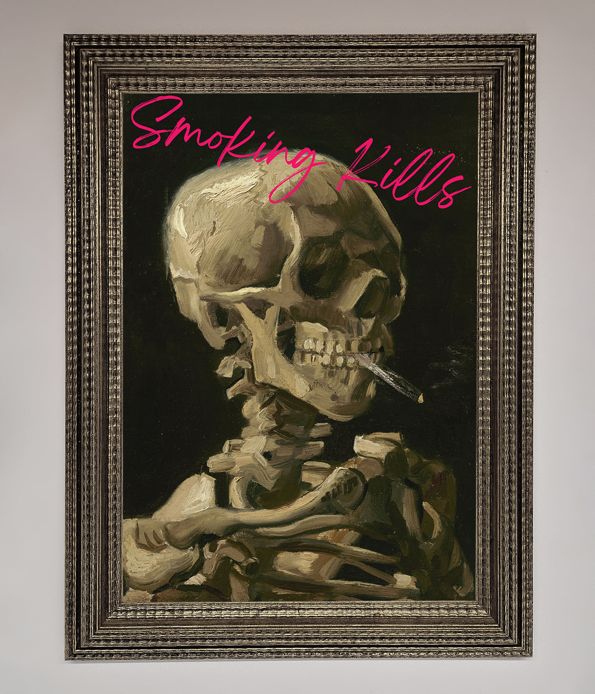 Smoking Kills Framed Wall Art print