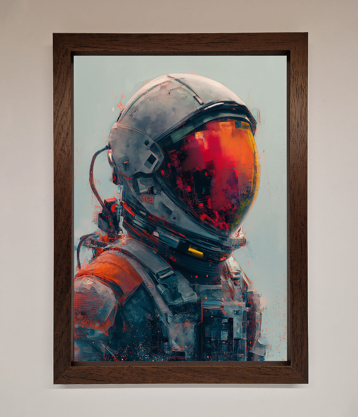 Space Man Framed Wall Art print