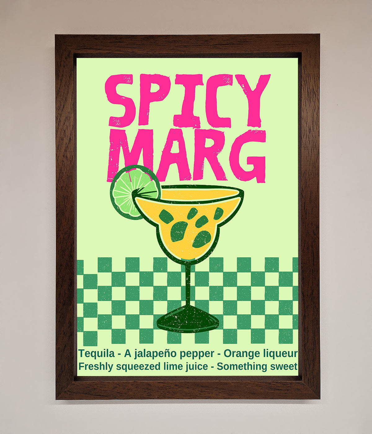 Spicy Marg Framed Poster print