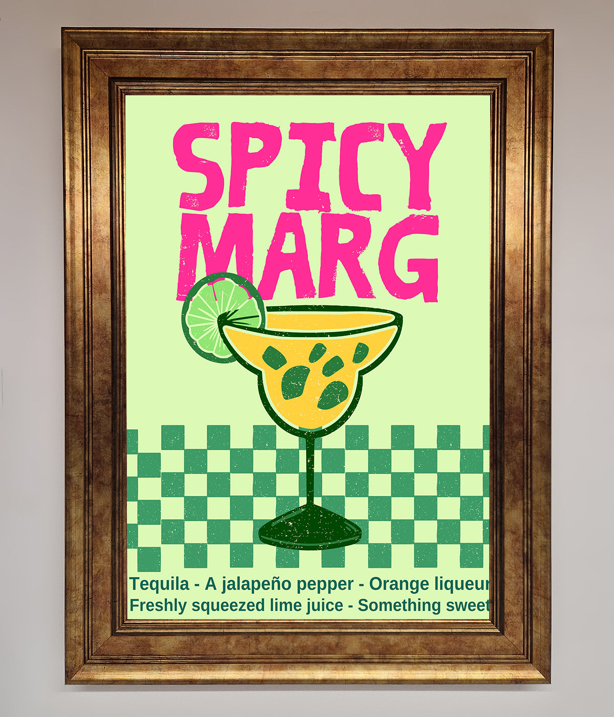 Spicy Marg Framed Poster print