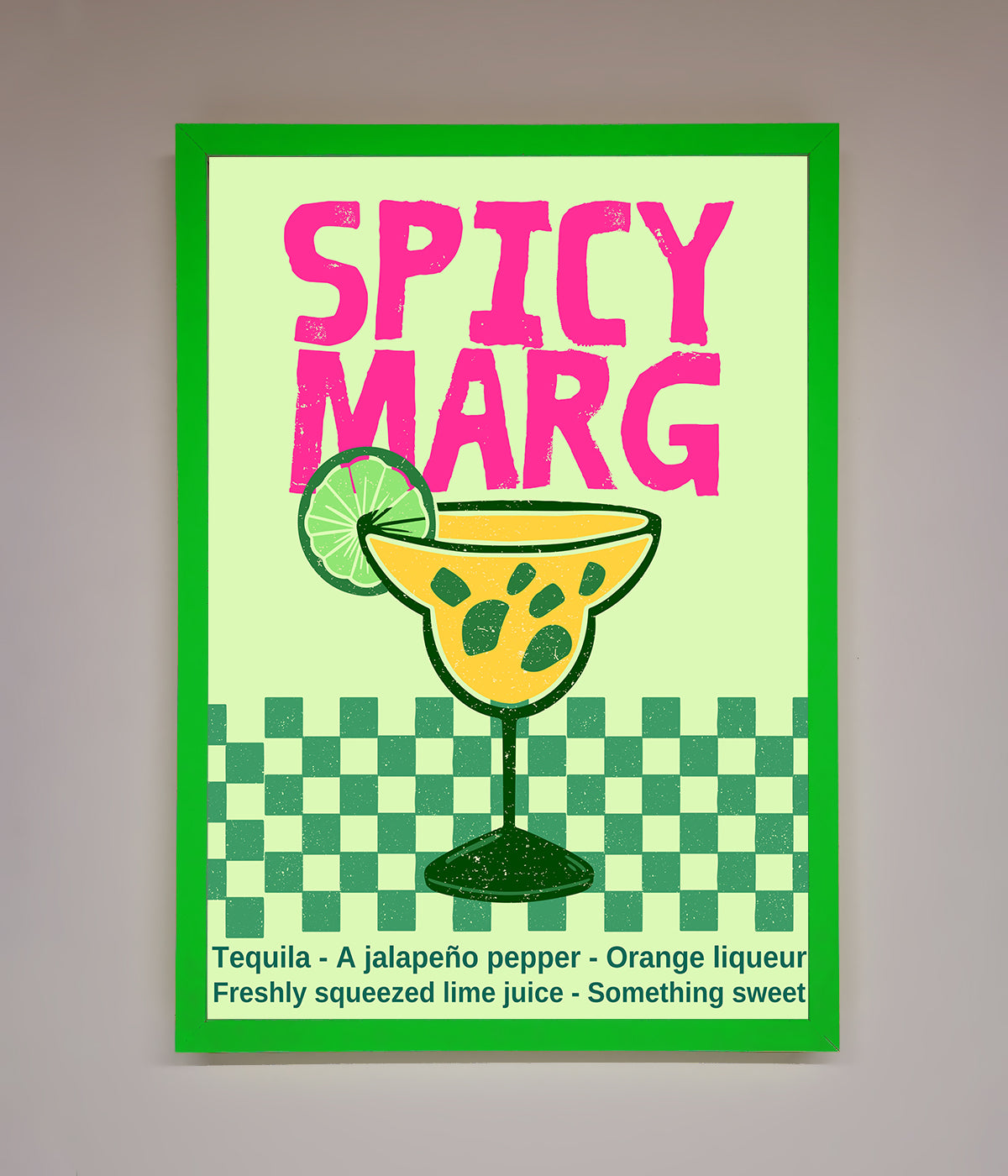 Spicy Marg Framed Poster print