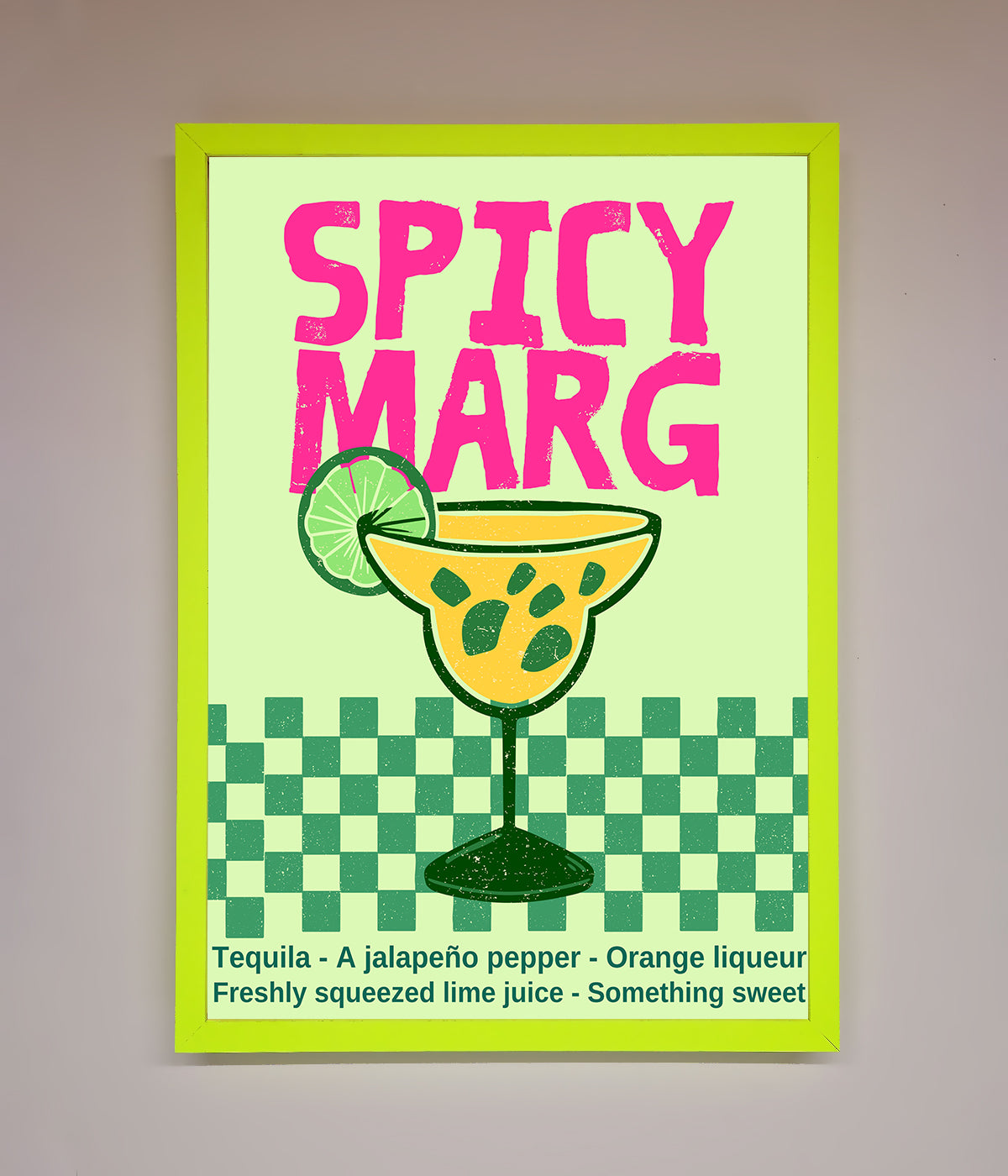 Spicy Marg Framed Poster print