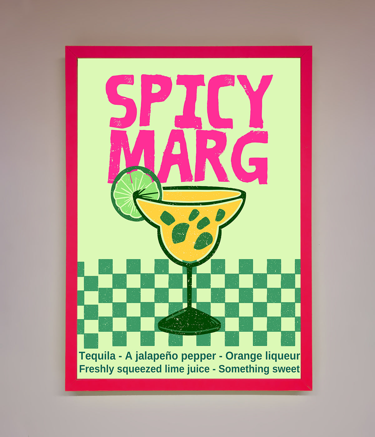 Spicy Marg Framed Poster print