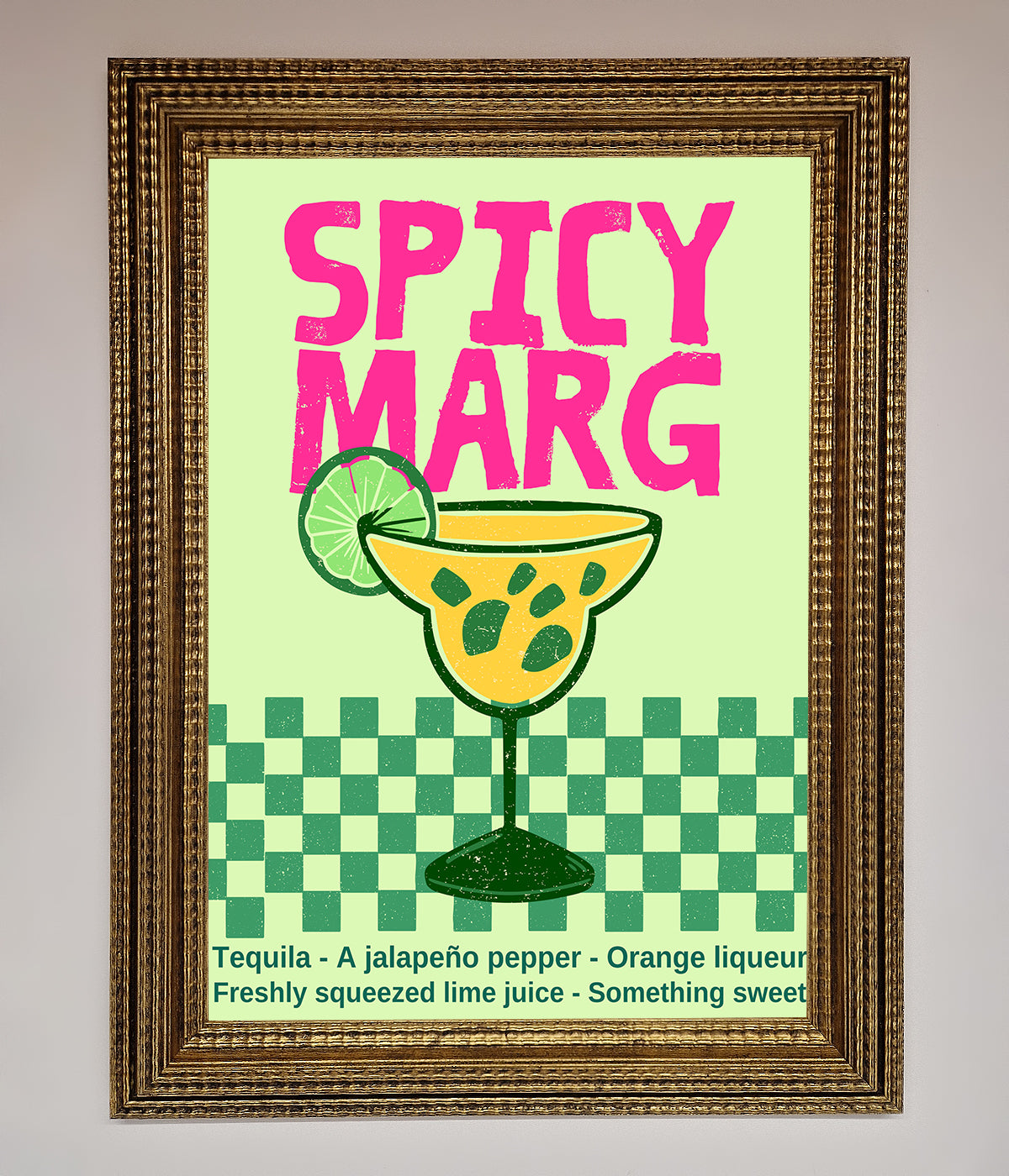 Spicy Marg Framed Poster print