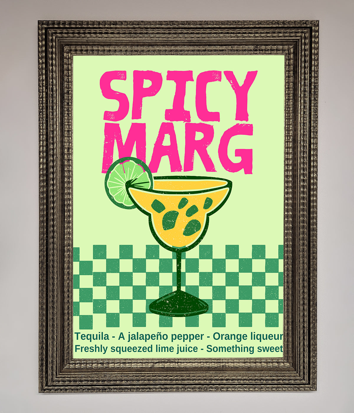 Spicy Marg Framed Poster print