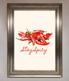 Stay Spicy Framed Print print