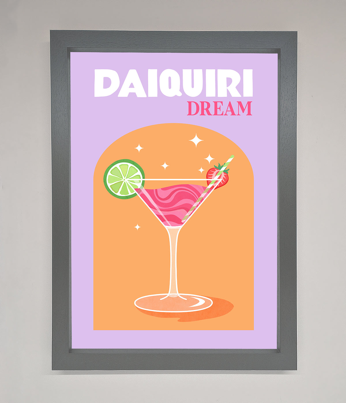 Strawberry Daiquiri Framed Print print