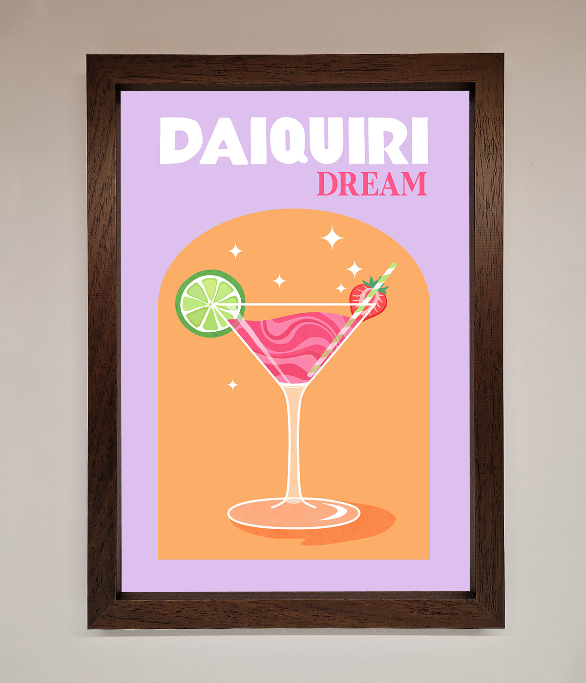 Strawberry Daiquiri Framed Print print