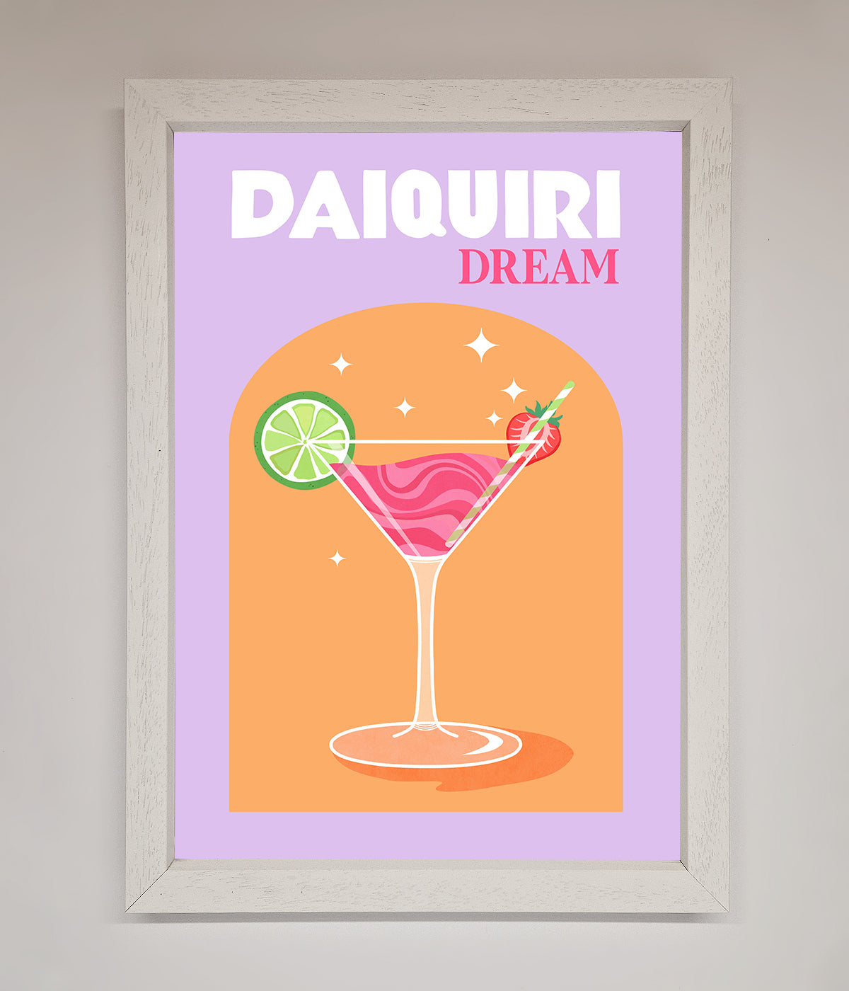 Strawberry Daiquiri Framed Print print