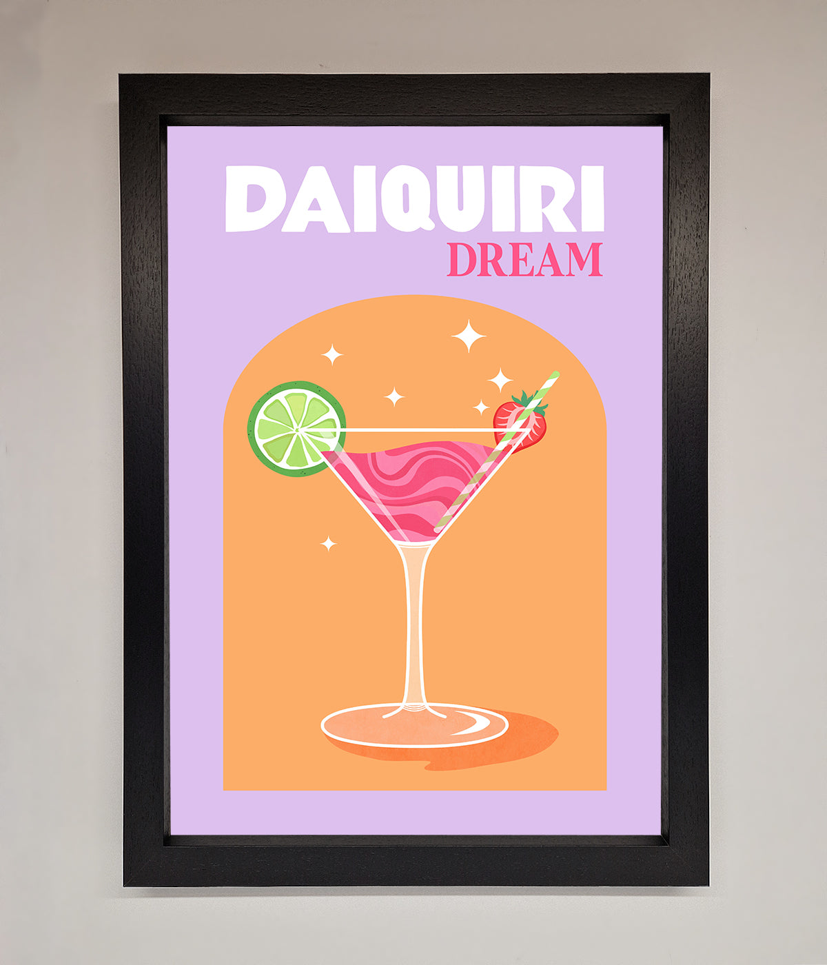 Strawberry Daiquiri Framed Print print