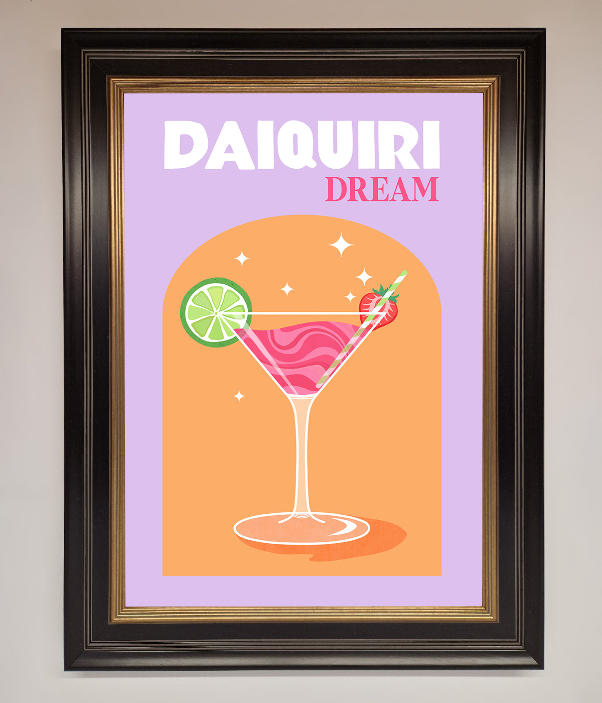 Strawberry Daiquiri Framed Print print